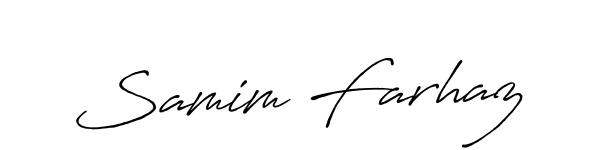 It looks lik you need a new signature style for name Samim Farhaz. Design unique handwritten (Antro_Vectra_Bolder) signature with our free signature maker in just a few clicks. Samim Farhaz signature style 7 images and pictures png