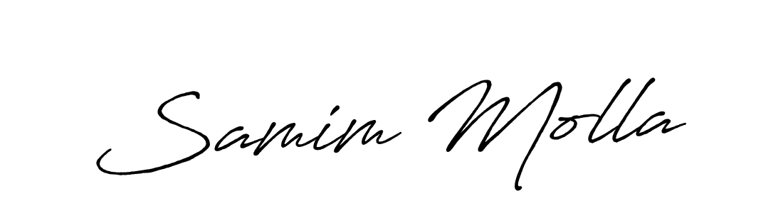 Antro_Vectra_Bolder is a professional signature style that is perfect for those who want to add a touch of class to their signature. It is also a great choice for those who want to make their signature more unique. Get Samim Molla name to fancy signature for free. Samim Molla signature style 7 images and pictures png