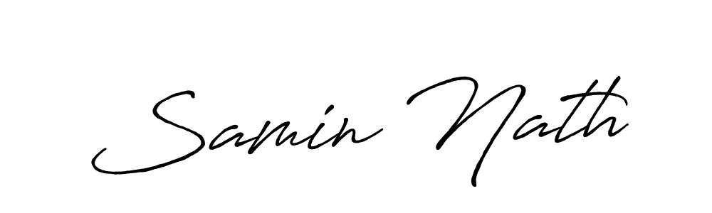Also we have Samin Nath name is the best signature style. Create professional handwritten signature collection using Antro_Vectra_Bolder autograph style. Samin Nath signature style 7 images and pictures png