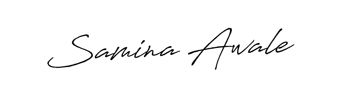 Make a short Samina Awale signature style. Manage your documents anywhere anytime using Antro_Vectra_Bolder. Create and add eSignatures, submit forms, share and send files easily. Samina Awale signature style 7 images and pictures png