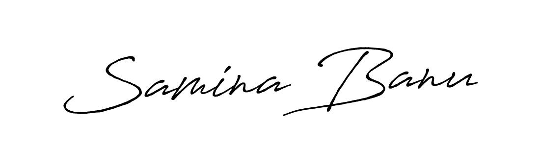 The best way (Antro_Vectra_Bolder) to make a short signature is to pick only two or three words in your name. The name Samina Banu include a total of six letters. For converting this name. Samina Banu signature style 7 images and pictures png