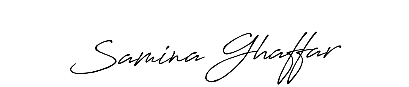 Also we have Samina Ghaffar name is the best signature style. Create professional handwritten signature collection using Antro_Vectra_Bolder autograph style. Samina Ghaffar signature style 7 images and pictures png