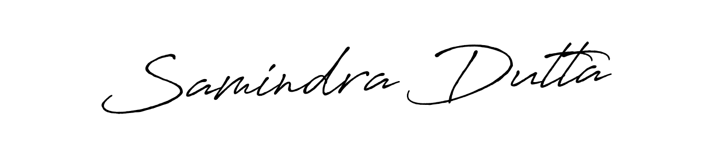 Use a signature maker to create a handwritten signature online. With this signature software, you can design (Antro_Vectra_Bolder) your own signature for name Samindra Dutta. Samindra Dutta signature style 7 images and pictures png