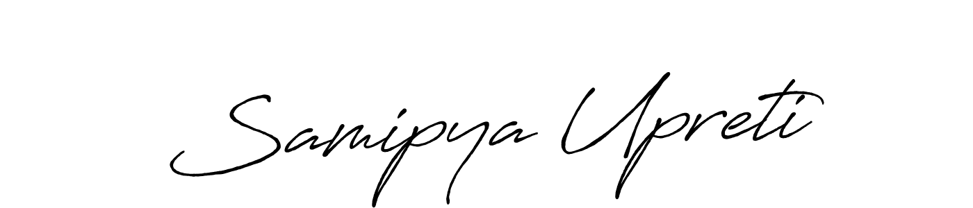 How to make Samipya Upreti signature? Antro_Vectra_Bolder is a professional autograph style. Create handwritten signature for Samipya Upreti name. Samipya Upreti signature style 7 images and pictures png