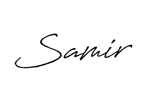 Create a beautiful signature design for name Samir. With this signature (Antro_Vectra_Bolder) fonts, you can make a handwritten signature for free. Samir signature style 7 images and pictures png