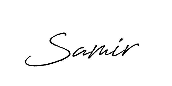 Create a beautiful signature design for name Samir . With this signature (Antro_Vectra_Bolder) fonts, you can make a handwritten signature for free. Samir  signature style 7 images and pictures png