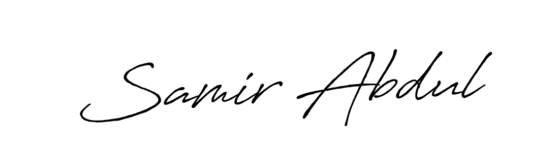 Antro_Vectra_Bolder is a professional signature style that is perfect for those who want to add a touch of class to their signature. It is also a great choice for those who want to make their signature more unique. Get Samir Abdul name to fancy signature for free. Samir Abdul signature style 7 images and pictures png