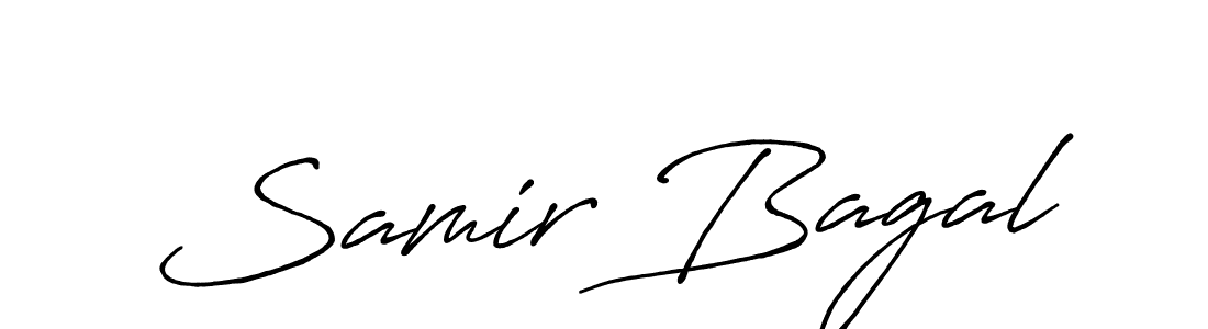 How to make Samir Bagal signature? Antro_Vectra_Bolder is a professional autograph style. Create handwritten signature for Samir Bagal name. Samir Bagal signature style 7 images and pictures png