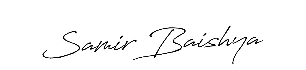 It looks lik you need a new signature style for name Samir Baishya. Design unique handwritten (Antro_Vectra_Bolder) signature with our free signature maker in just a few clicks. Samir Baishya signature style 7 images and pictures png