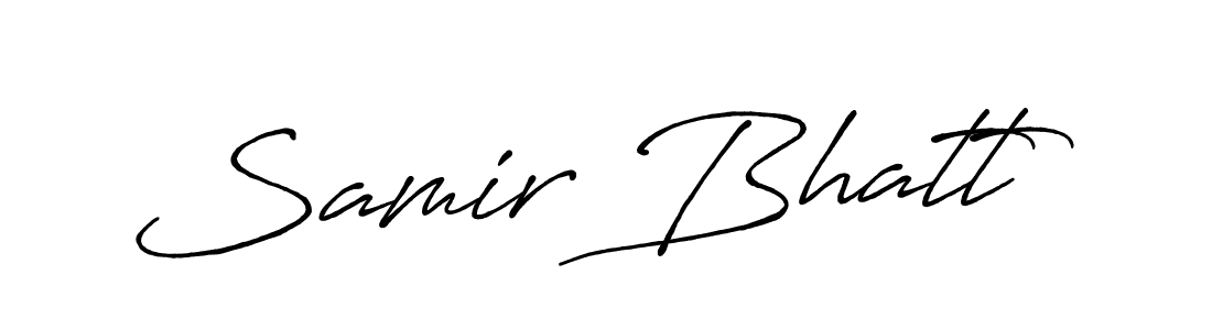 It looks lik you need a new signature style for name Samir Bhatt. Design unique handwritten (Antro_Vectra_Bolder) signature with our free signature maker in just a few clicks. Samir Bhatt signature style 7 images and pictures png