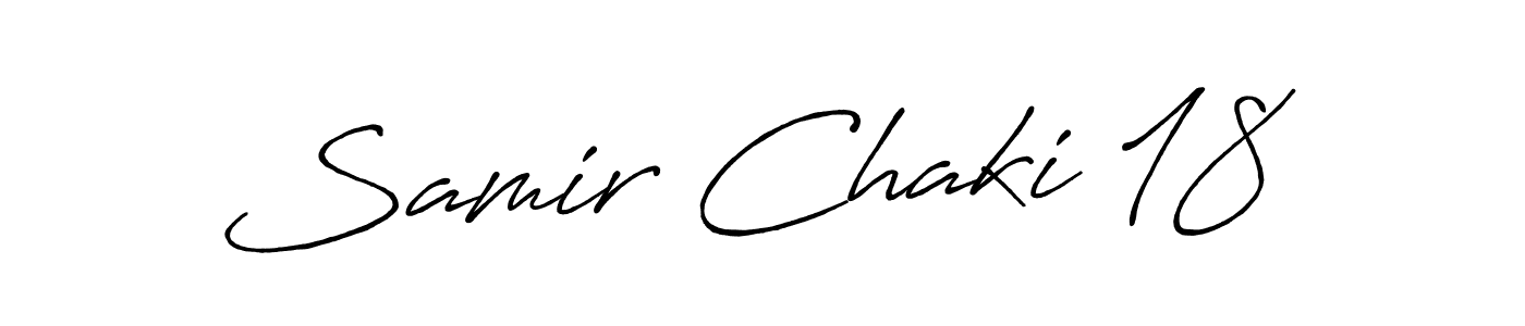 How to make Samir Chaki 18 signature? Antro_Vectra_Bolder is a professional autograph style. Create handwritten signature for Samir Chaki 18 name. Samir Chaki 18 signature style 7 images and pictures png