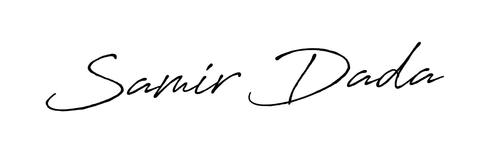 Make a beautiful signature design for name Samir Dada. With this signature (Antro_Vectra_Bolder) style, you can create a handwritten signature for free. Samir Dada signature style 7 images and pictures png