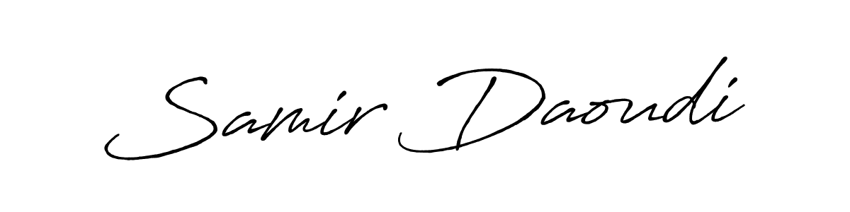 Antro_Vectra_Bolder is a professional signature style that is perfect for those who want to add a touch of class to their signature. It is also a great choice for those who want to make their signature more unique. Get Samir Daoudi name to fancy signature for free. Samir Daoudi signature style 7 images and pictures png