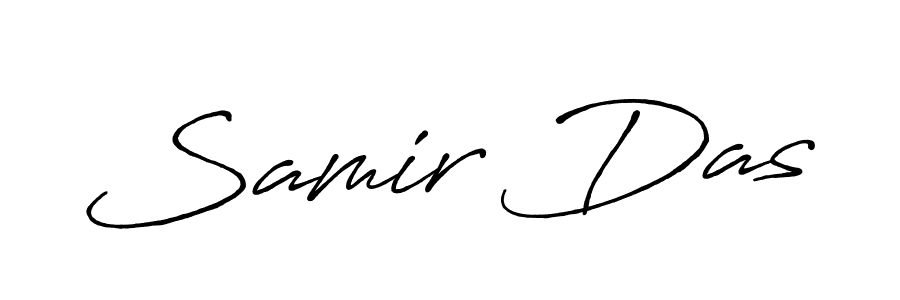 How to make Samir Das name signature. Use Antro_Vectra_Bolder style for creating short signs online. This is the latest handwritten sign. Samir Das signature style 7 images and pictures png