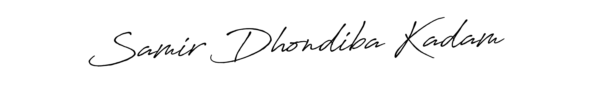 It looks lik you need a new signature style for name Samir Dhondiba Kadam. Design unique handwritten (Antro_Vectra_Bolder) signature with our free signature maker in just a few clicks. Samir Dhondiba Kadam signature style 7 images and pictures png