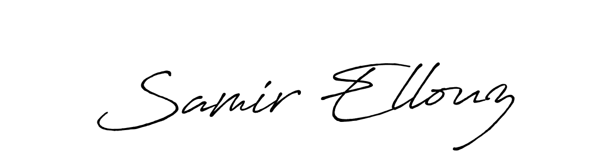 Antro_Vectra_Bolder is a professional signature style that is perfect for those who want to add a touch of class to their signature. It is also a great choice for those who want to make their signature more unique. Get Samir Ellouz name to fancy signature for free. Samir Ellouz signature style 7 images and pictures png