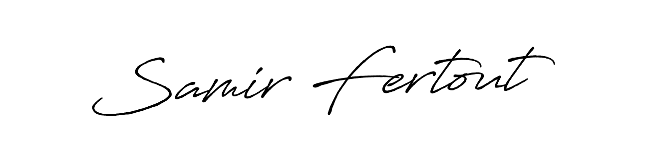 Also we have Samir Fertout name is the best signature style. Create professional handwritten signature collection using Antro_Vectra_Bolder autograph style. Samir Fertout signature style 7 images and pictures png