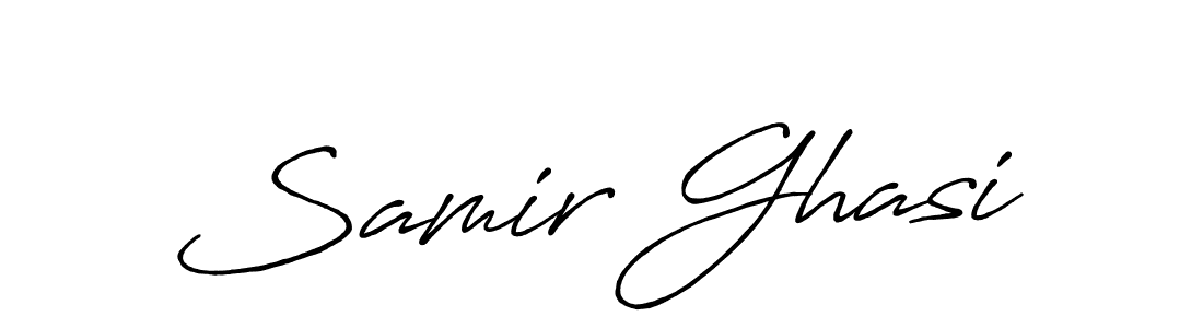 Design your own signature with our free online signature maker. With this signature software, you can create a handwritten (Antro_Vectra_Bolder) signature for name Samir Ghasi. Samir Ghasi signature style 7 images and pictures png