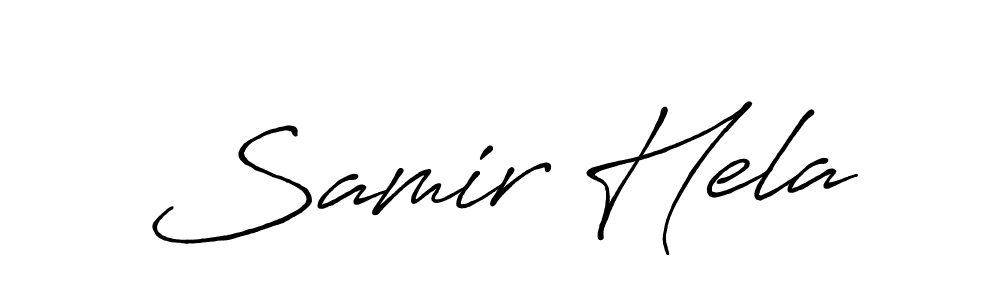 How to make Samir Hela signature? Antro_Vectra_Bolder is a professional autograph style. Create handwritten signature for Samir Hela name. Samir Hela signature style 7 images and pictures png