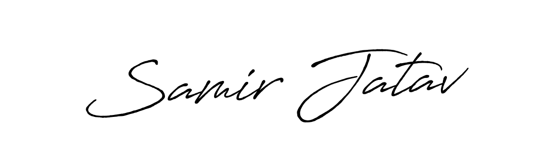 Make a short Samir Jatav signature style. Manage your documents anywhere anytime using Antro_Vectra_Bolder. Create and add eSignatures, submit forms, share and send files easily. Samir Jatav signature style 7 images and pictures png