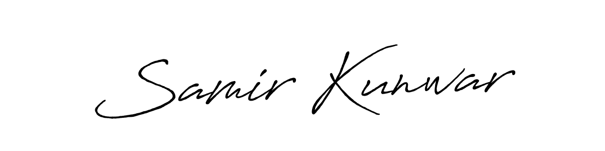 How to Draw Samir Kunwar signature style? Antro_Vectra_Bolder is a latest design signature styles for name Samir Kunwar. Samir Kunwar signature style 7 images and pictures png