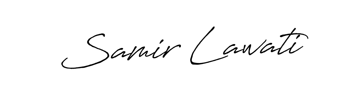 Also we have Samir Lawati name is the best signature style. Create professional handwritten signature collection using Antro_Vectra_Bolder autograph style. Samir Lawati signature style 7 images and pictures png