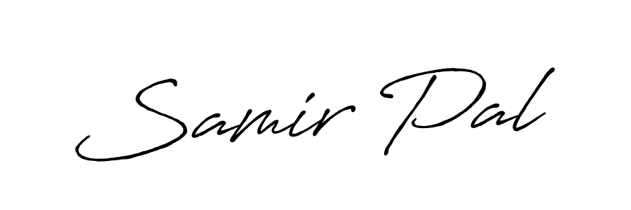 Design your own signature with our free online signature maker. With this signature software, you can create a handwritten (Antro_Vectra_Bolder) signature for name Samir Pal. Samir Pal signature style 7 images and pictures png