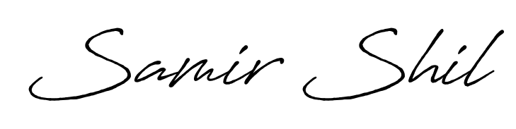 Make your name Samir Shil memorable on every contract using Antro_Vectra_Bolder autograph style. Instant transparent background export available. Samir Shil signature style 7 images and pictures png