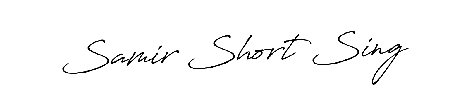 You can use this online signature creator to create a handwritten signature for the name Samir Short Sing. This is the best online autograph maker. Samir Short Sing signature style 7 images and pictures png