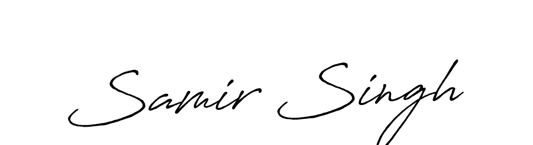 This is the best signature style for the Samir Singh name. Also you like these signature font (Antro_Vectra_Bolder). Mix name signature. Samir Singh signature style 7 images and pictures png
