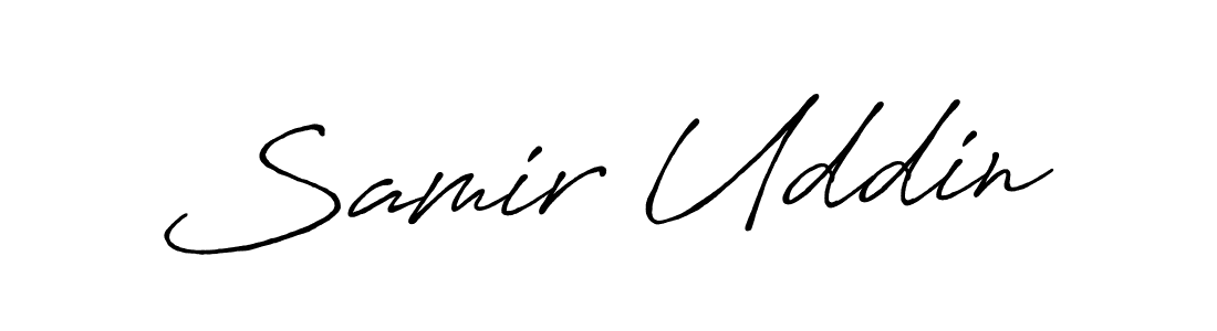 How to make Samir Uddin signature? Antro_Vectra_Bolder is a professional autograph style. Create handwritten signature for Samir Uddin name. Samir Uddin signature style 7 images and pictures png