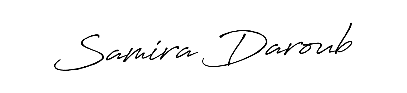 How to Draw Samira Daroub signature style? Antro_Vectra_Bolder is a latest design signature styles for name Samira Daroub. Samira Daroub signature style 7 images and pictures png