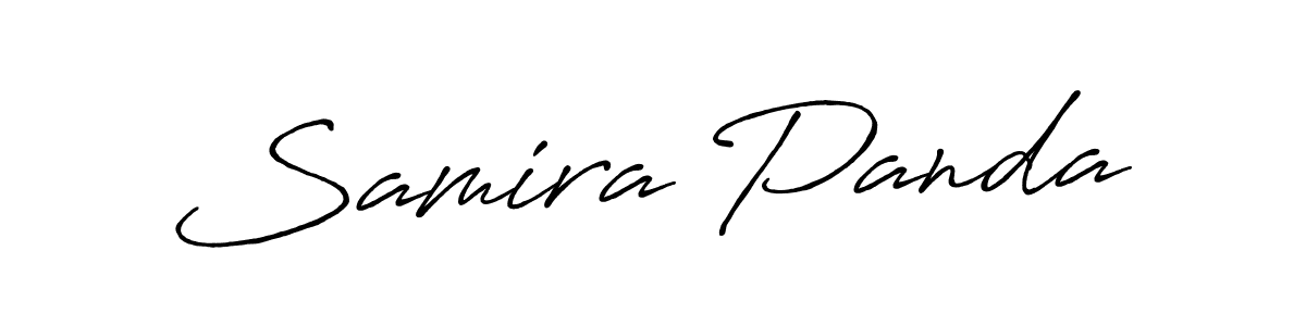 Samira Panda stylish signature style. Best Handwritten Sign (Antro_Vectra_Bolder) for my name. Handwritten Signature Collection Ideas for my name Samira Panda. Samira Panda signature style 7 images and pictures png