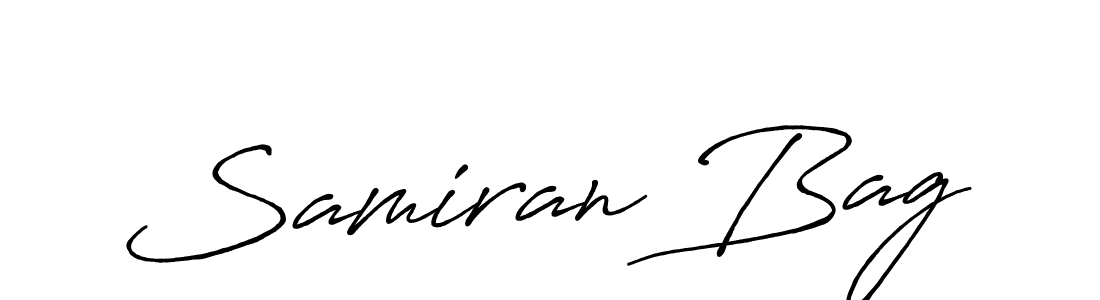Make a beautiful signature design for name Samiran Bag. Use this online signature maker to create a handwritten signature for free. Samiran Bag signature style 7 images and pictures png