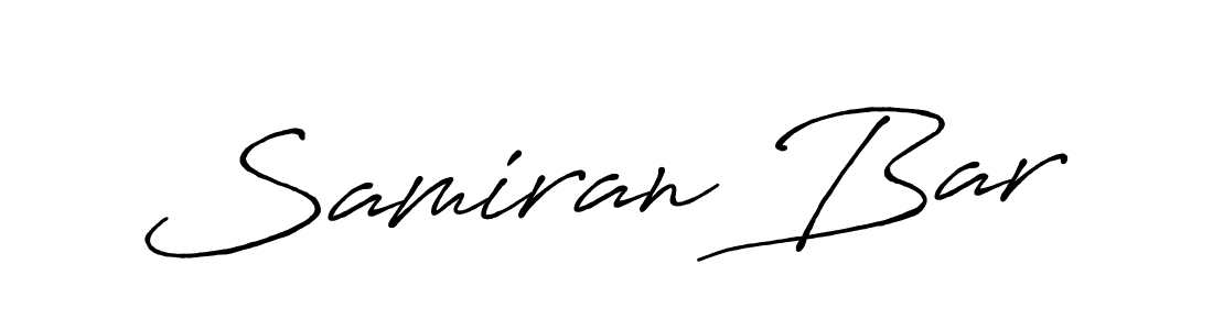 Also we have Samiran Bar name is the best signature style. Create professional handwritten signature collection using Antro_Vectra_Bolder autograph style. Samiran Bar signature style 7 images and pictures png