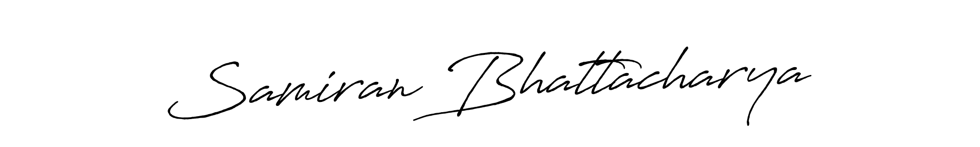 if you are searching for the best signature style for your name Samiran Bhattacharya. so please give up your signature search. here we have designed multiple signature styles  using Antro_Vectra_Bolder. Samiran Bhattacharya signature style 7 images and pictures png