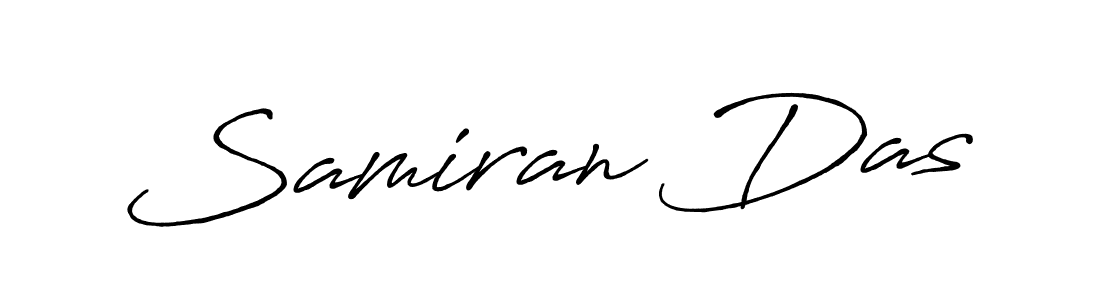 Create a beautiful signature design for name Samiran Das. With this signature (Antro_Vectra_Bolder) fonts, you can make a handwritten signature for free. Samiran Das signature style 7 images and pictures png