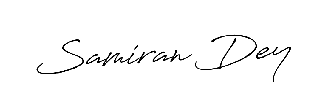 Antro_Vectra_Bolder is a professional signature style that is perfect for those who want to add a touch of class to their signature. It is also a great choice for those who want to make their signature more unique. Get Samiran Dey name to fancy signature for free. Samiran Dey signature style 7 images and pictures png