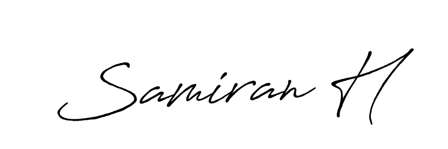 You can use this online signature creator to create a handwritten signature for the name Samiran H. This is the best online autograph maker. Samiran H signature style 7 images and pictures png