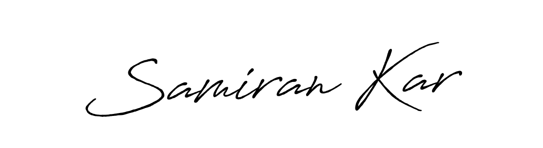 Make a short Samiran Kar signature style. Manage your documents anywhere anytime using Antro_Vectra_Bolder. Create and add eSignatures, submit forms, share and send files easily. Samiran Kar signature style 7 images and pictures png