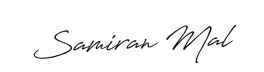 Samiran Mal stylish signature style. Best Handwritten Sign (Antro_Vectra_Bolder) for my name. Handwritten Signature Collection Ideas for my name Samiran Mal. Samiran Mal signature style 7 images and pictures png