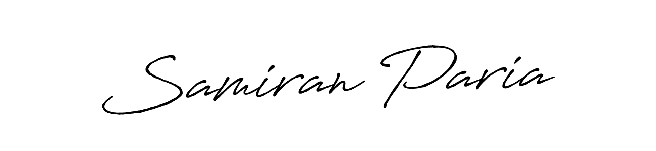 Also we have Samiran Paria name is the best signature style. Create professional handwritten signature collection using Antro_Vectra_Bolder autograph style. Samiran Paria signature style 7 images and pictures png