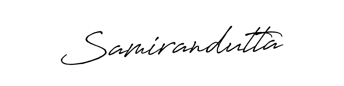 Also we have Samirandutta name is the best signature style. Create professional handwritten signature collection using Antro_Vectra_Bolder autograph style. Samirandutta signature style 7 images and pictures png