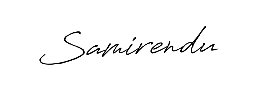 Also we have Samirendu name is the best signature style. Create professional handwritten signature collection using Antro_Vectra_Bolder autograph style. Samirendu signature style 7 images and pictures png