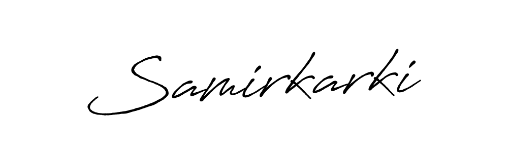 How to make Samirkarki name signature. Use Antro_Vectra_Bolder style for creating short signs online. This is the latest handwritten sign. Samirkarki signature style 7 images and pictures png
