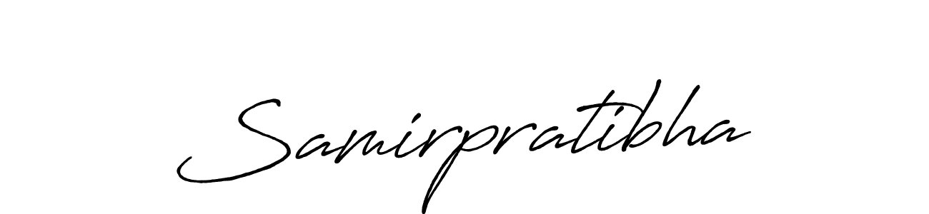 Create a beautiful signature design for name Samirpratibha. With this signature (Antro_Vectra_Bolder) fonts, you can make a handwritten signature for free. Samirpratibha signature style 7 images and pictures png