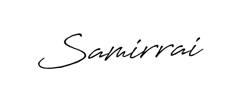 Similarly Antro_Vectra_Bolder is the best handwritten signature design. Signature creator online .You can use it as an online autograph creator for name Samirrai. Samirrai signature style 7 images and pictures png