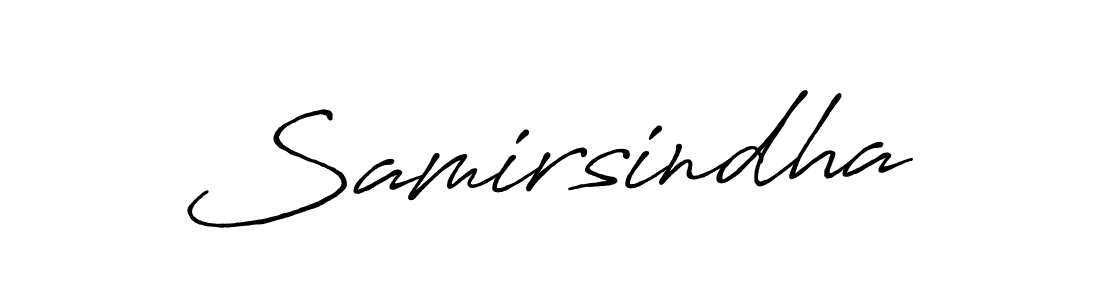 Make a beautiful signature design for name Samirsindha. With this signature (Antro_Vectra_Bolder) style, you can create a handwritten signature for free. Samirsindha signature style 7 images and pictures png