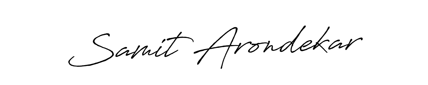 Similarly Antro_Vectra_Bolder is the best handwritten signature design. Signature creator online .You can use it as an online autograph creator for name Samit Arondekar. Samit Arondekar signature style 7 images and pictures png