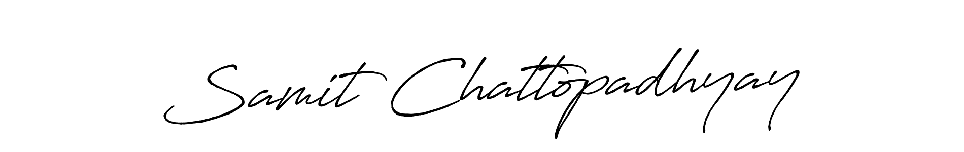 How to make Samit Chattopadhyay signature? Antro_Vectra_Bolder is a professional autograph style. Create handwritten signature for Samit Chattopadhyay name. Samit Chattopadhyay signature style 7 images and pictures png